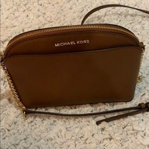 Brown leather Michael Kors purse